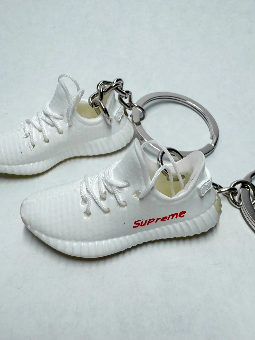 NWT Supreme Yeezy Sneaker Keychain Pair with Box - Mini Shoe Accessory